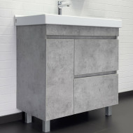 Тумба с раковиной Comforty Осло 80Н 00-00012959 Бетон светлый