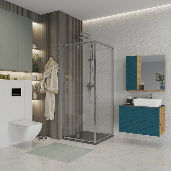 Душевой уголок Niagara Nova 80х90 NG-63-8A-A90 профиль Хром стекло прозрачное Душевой уголок Niagara Nova 80х90 NG-63-8A-A90 профиль Хром стекло прозрачное