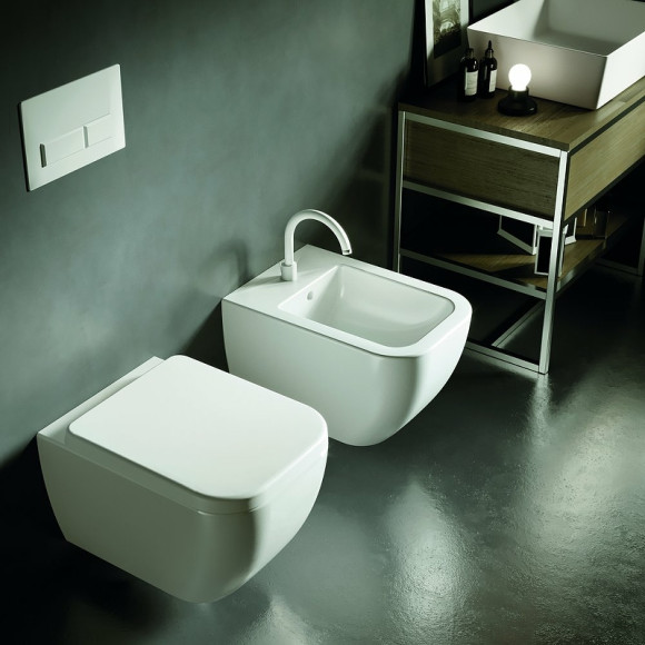 Унитаз Hatria Bianca Y3AK01 подвесной без сиденья Унитаз Hatria Bianca Y3AK01 подвесной без сиденья