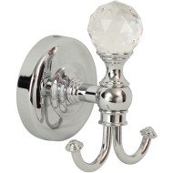 Двойной крючок Migliore Amerida 16582 Хром с кристаллом Swarovski