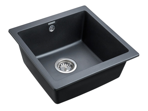 Кухонная мойка Paulmark Gera 50 PM104546-BLM Черный металлик Кухонная мойка Paulmark Gera 50 PM104546-BLM Черный металлик