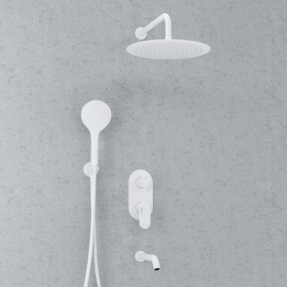 Душевая система WasserKRAFT А85161 Белая матовая Душевая система WasserKRAFT А85161 Белая матовая