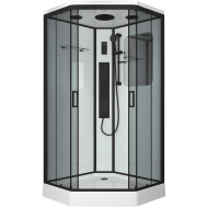 Душевая кабина Niagara Premium 90x90 NG-6901-01GD Black с гидромассажем Душевая кабина Niagara Premium 90x90 NG-6901-01GD Black с гидромассажем