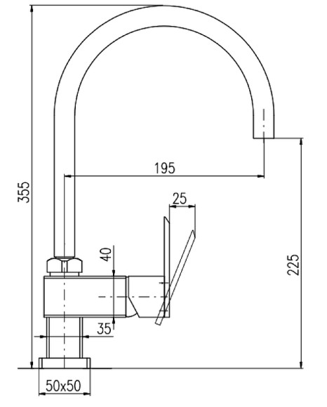 Смеситель для раковины Rav Slezak Loira LR514.5 Хром
