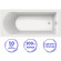 Акриловая ванна C-Bath Geba 180x75 CBQ009002 без гидромассажа Акриловая ванна C-Bath Geba 180x75 CBQ009002 без гидромассажа