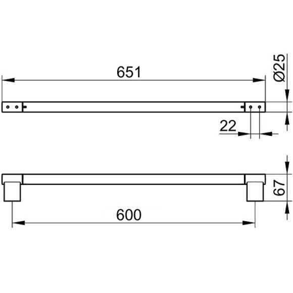 Полотенцедержатель Keuco Plan 14901 370600 Черный матовый Полотенцедержатель Keuco Plan 14901 370600 Черный матовый