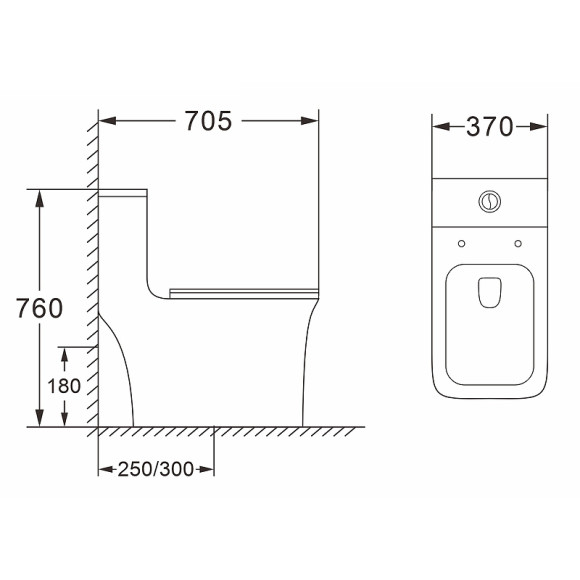 Унитаз моноблок Azario Gressa AZ-1111MB Черный матовый с бачком и сиденьем Микролифт Унитаз моноблок Azario Gressa AZ-1111MB Черный матовый с бачком и сиденьем Микролифт