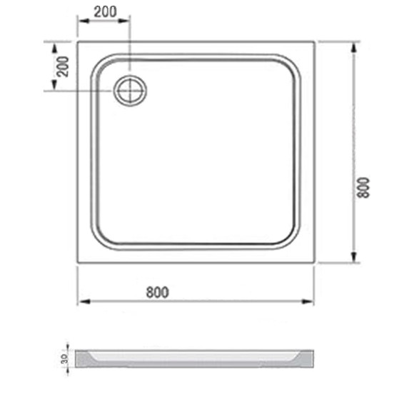 Душевой поддон из искусственного камня Ravak Perseus Pro Chrome 80х80 XA044401010 Белый Душевой поддон из искусственного камня Ravak Perseus Pro Chrome 80х80 XA044401010 Белый