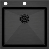 Кухонная мойка Paulmark Kroner-Edge 51 PM775151-GM Вороненая сталь Кухонная мойка Paulmark Kroner-Edge 51 PM775151-GM Вороненая сталь