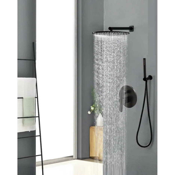 Душевая система ALMAes Sakari TVZ-0890 Черная матовая Душевая система ALMAes Sakari TVZ-0890 Черная матовая