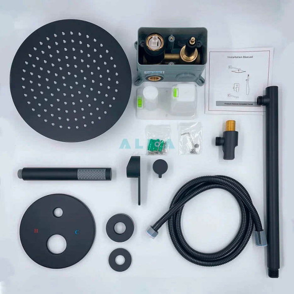 Душевая система ALMAes Sakari TVZ-0890 Черная матовая Душевая система ALMAes Sakari TVZ-0890 Черная матовая