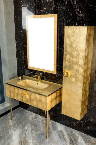 Шкаф пенал Boheme Armadi Art Lucido 35 772-Foil подвесной Поталь Шкаф пенал Boheme Armadi Art Lucido 35 772-Foil подвесной Поталь