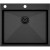 Кухонная мойка Paulmark Kroner-Edge 59 PM775951-GM Вороненая сталь