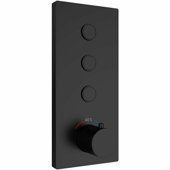 Душевая система Vincea VSFW-433T1MB с термостатом Черная матовая Душевая система Vincea VSFW-433T1MB с термостатом Черная матовая