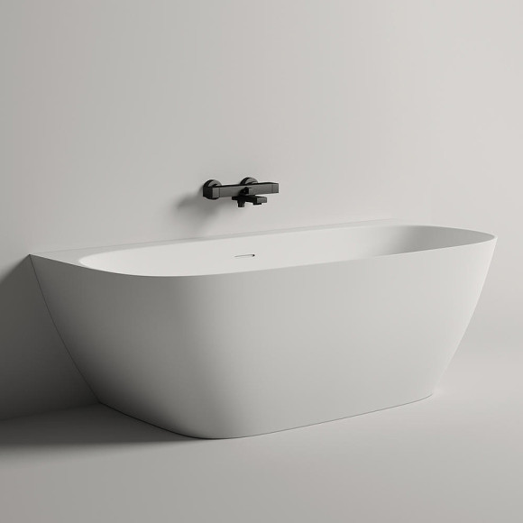 Ванна из искусственного камня Salini Sofia Wall 170х80 102522M Белая матовая Ванна из искусственного камня Salini Sofia Wall 170х80 102522M Белая матовая