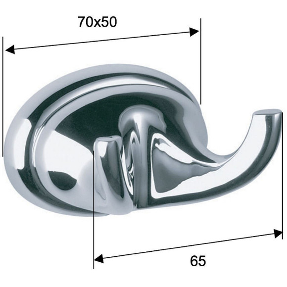 Двойной крючок Remer 900 NV50NP Никель Двойной крючок Remer 900 NV50NP Никель