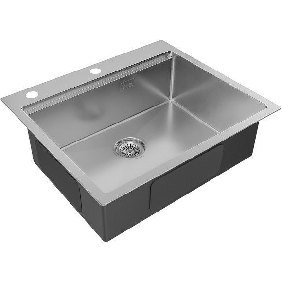 Кухонная мойка Paulmark Kroner-Pro 59 PM705951-BS Брашированная сталь Кухонная мойка Paulmark Kroner-Pro 59 PM705951-BS Брашированная сталь