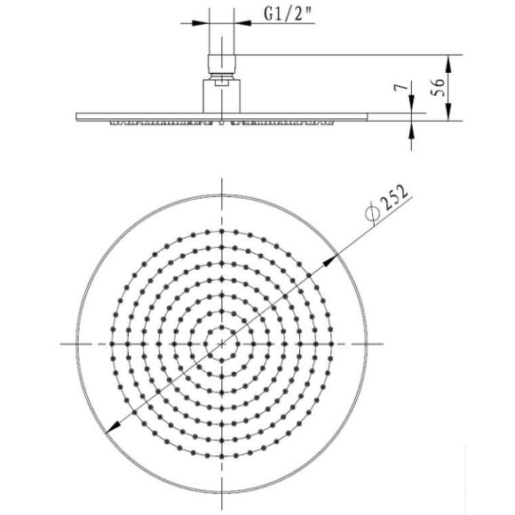 Верхний душ Villeroy&Boch TVC000001000K5 Черный матовый Верхний душ Villeroy&Boch TVC000001000K5 Черный матовый