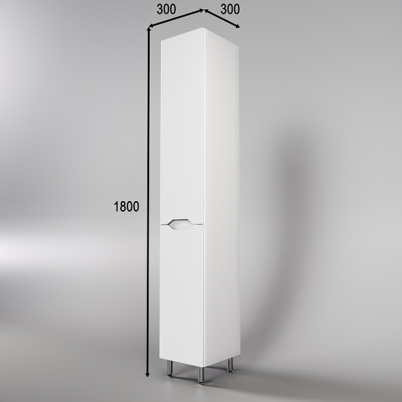 Шкаф пенал Style Line Марелла 30 Люкс Plus СС-00002421 с бельевой корзиной Белый матовый антискрейтч Шкаф пенал Style Line Марелла 30 Люкс Plus СС-00002421 с бельевой корзиной Белый матовый антискрейтч