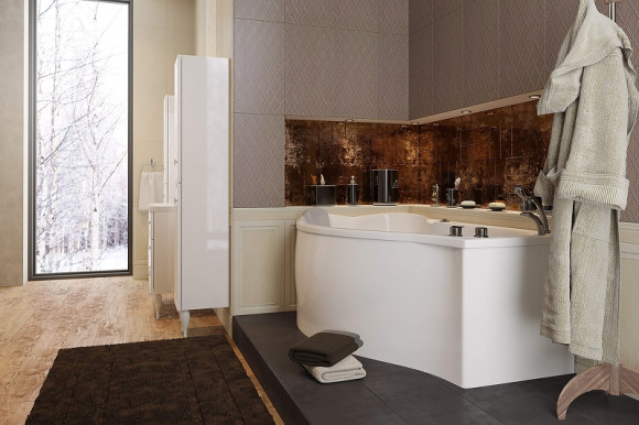 Акриловая ванна Marka One Gracia 170х100 L 01гр1710л без гидромассажа Акриловая ванна Marka One Gracia 170х100 L 01гр1710л без гидромассажа