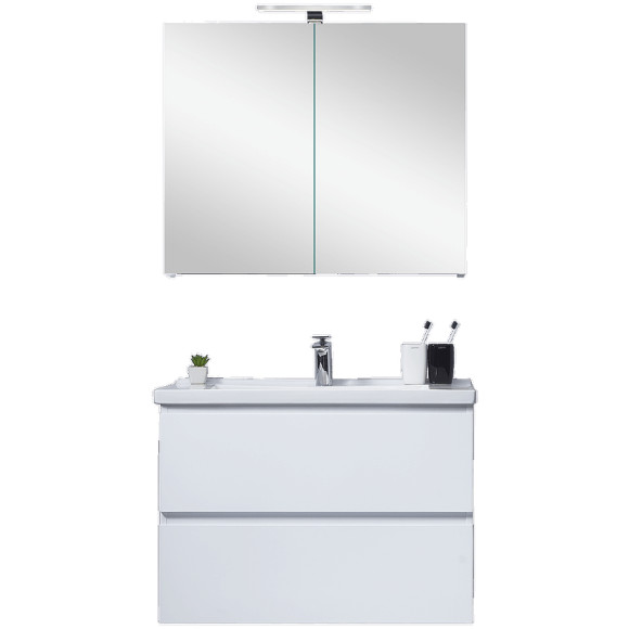 Зеркальный шкаф Orans BC-4023W 60 4023600W с подсветкой Белый глянец Зеркальный шкаф Orans BC-4023W 60 4023600W с подсветкой Белый глянец