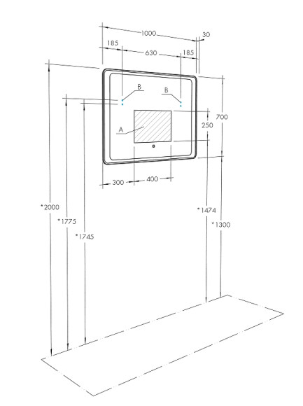 Зеркало Aquaton Соул 100 1A252802SU010 с подсветкой с сенсорным выключателем с антизапотеванием
