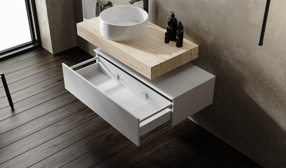 Тумба Jorno Modulare 80 Mdlr.01.80/P/W/JR подвесная Белая