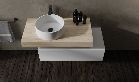 Тумба Jorno Modulare 80 Mdlr.01.80/P/W/JR подвесная Белая