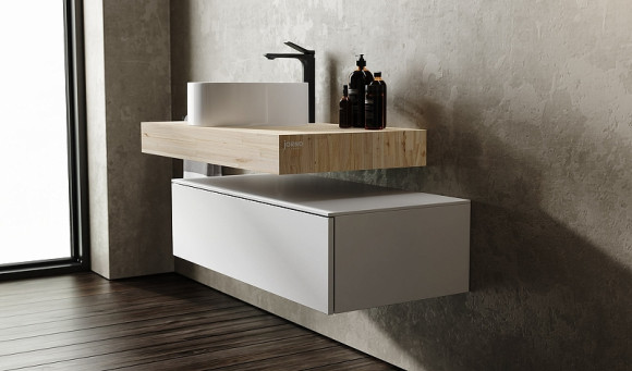 Тумба Jorno Modulare 80 Mdlr.01.80/P/W/JR подвесная Белая