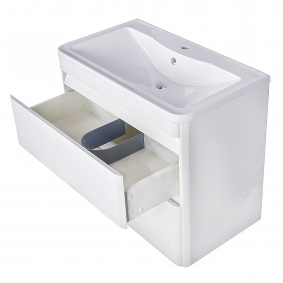 Тумба под раковину Style Line Атлантика Люкс Plus 60 СС-00002206 подвесная Антискрейч Тумба под раковину Style Line Атлантика Люкс Plus 60 СС-00002206 подвесная Антискрейч