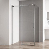 Душевой уголок Cezares Stylus Soft STYLUS-SOFT-AH-1-100/90-C-Cr 100x90 профиль Хром стекло прозрачное