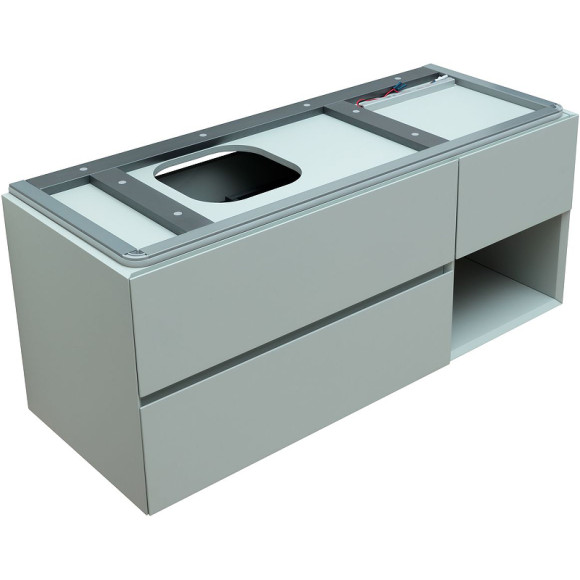 Тумба под раковину Allen Brau Infinity 120 L 1.21005.PWM подвесная Папирус матовый Тумба под раковину Allen Brau Infinity 120 L 1.21005.PWM подвесная Папирус матовый