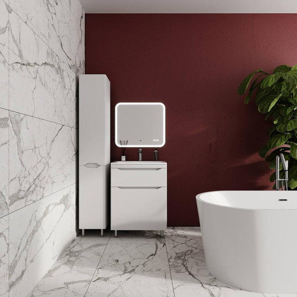 Тумба под раковину Style Line Марелла 60 Люкс Plus СС-00002395 Белый матовый антискрейтч Тумба под раковину Style Line Марелла 60 Люкс Plus СС-00002395 Белый матовый антискрейтч