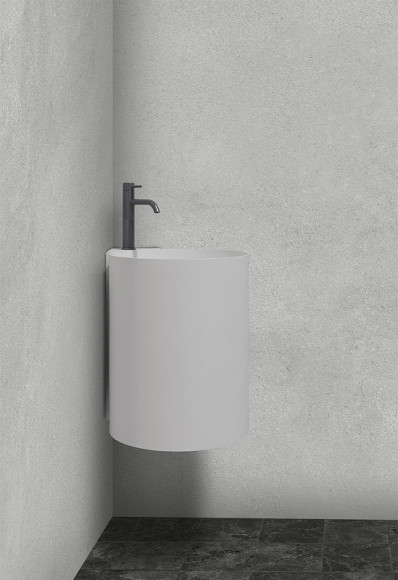 Раковина Abber Stein 42 AS2625 угловая Белая матовая Раковина Abber Stein 42 AS2625 угловая Белая матовая