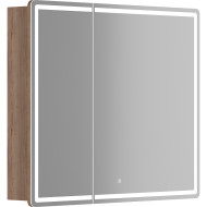 Зеркальный шкаф Sancos Mirror 90 MI90EG с подсветкой Дуб галифакс натуральный