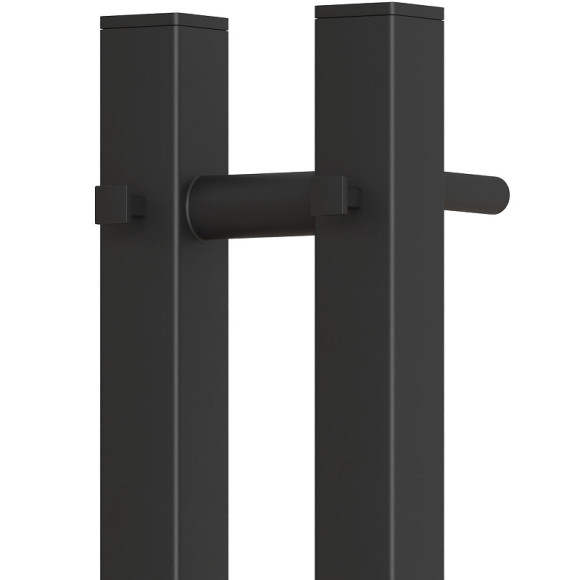 Электрический полотенцесушитель Point Гермес PN13812B П3 80x1200 диммер справа Черный Электрический полотенцесушитель Point Гермес PN13812B П3 80x1200 диммер справа Черный