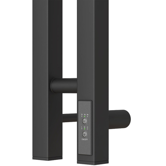 Электрический полотенцесушитель Point Гермес PN13812B П3 80x1200 диммер справа Черный Электрический полотенцесушитель Point Гермес PN13812B П3 80x1200 диммер справа Черный