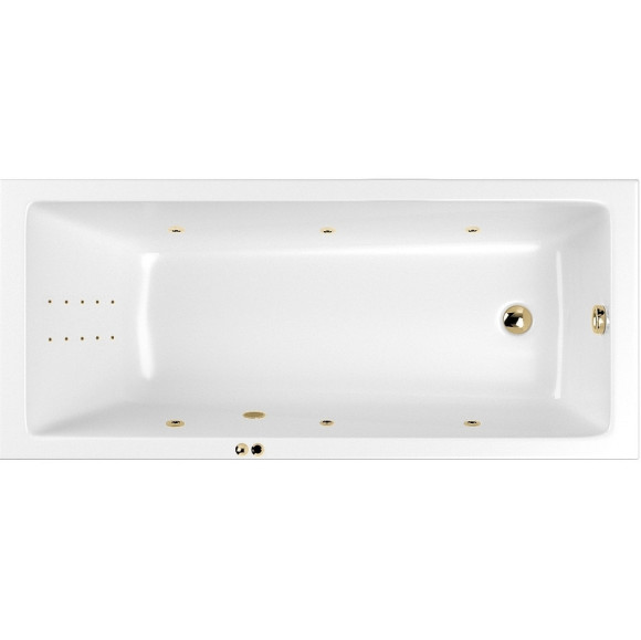 Акриловая ванна Whitecross Wave Slim 170x70 0111.170070.100.LINENANO.GL с гидромассажем