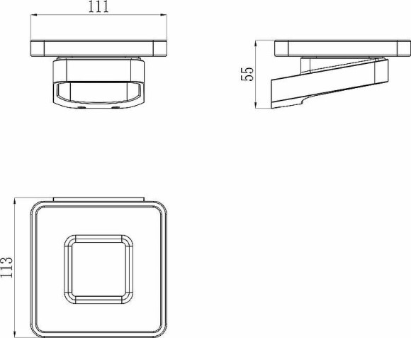 Мыльница Ravak 10° X07P354 Хром Мыльница Ravak 10° X07P354 Хром