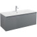 Тумба под раковину Art&Max Latina 100 AM-Latina-1000-1C-SO-GM подвесная Серая матовая