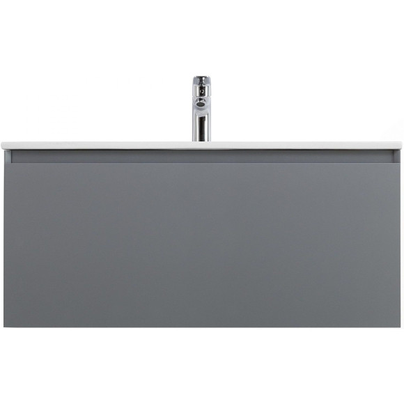 Тумба под раковину Art&Max Latina 100 AM-Latina-1000-1C-SO-GM подвесная Серая матовая