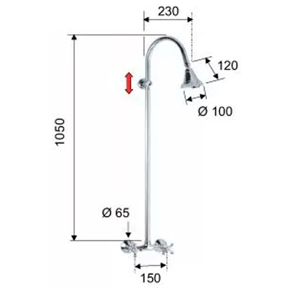 Душевая система Remer Liberty 36LI Хром