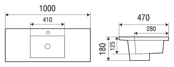 Раковина WeltWasser Deilbach 7505 100 10000004633 Белый глянец