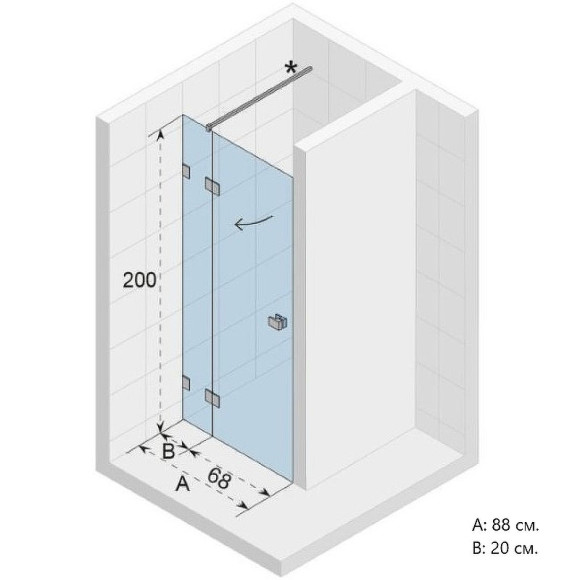 Душевая дверь Riho SZ Scandic NXT X104 88 L G001021120 (GX00502C1) профиль Хром стекло прозрачное Душевая дверь Riho SZ Scandic NXT X104 88 L G001021120 (GX00502C1) профиль Хром стекло прозрачное