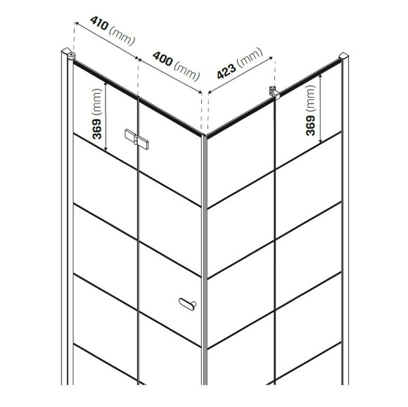 Душевой уголок New Trendy New Soleo Black 90х90 L D-0289A/D-0120B профиль Черный стекло прозрачное Душевой уголок New Trendy New Soleo Black 90х90 L D-0289A/D-0120B профиль Черный стекло прозрачное