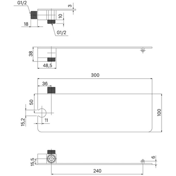 Шланговое подключение Iddis Slide SLIAC00i62 Хром
