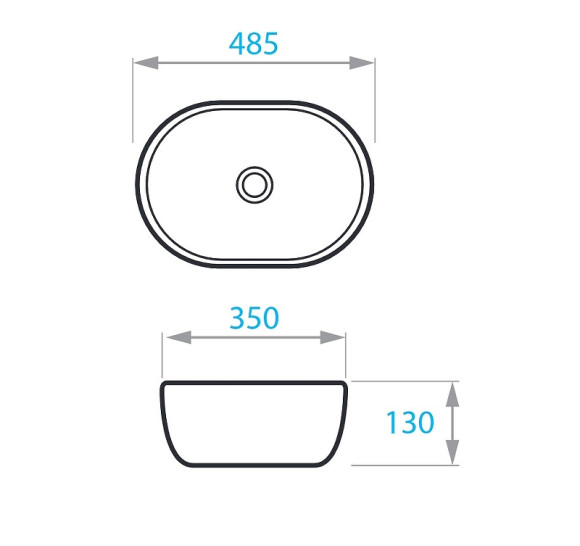 Раковина-чаша Koller Pool Round 48 RN-0485-WB Белая