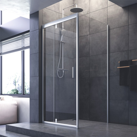 Душевой уголок AM.PM Gem 90х90 W90G-404-090MT профиль Серебро матовое стекло прозрачное Душевой уголок AM.PM Gem 90х90 W90G-404-090MT профиль Серебро матовое стекло прозрачное