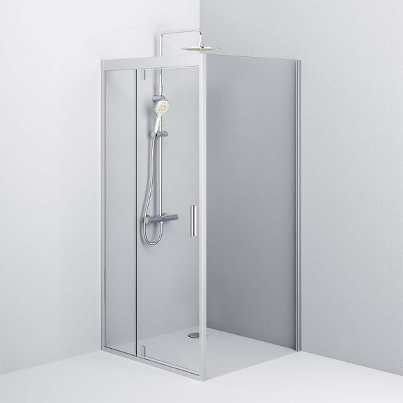 Душевой уголок AM.PM Gem 90х90 W90G-404-090MT профиль Серебро матовое стекло прозрачное Душевой уголок AM.PM Gem 90х90 W90G-404-090MT профиль Серебро матовое стекло прозрачное