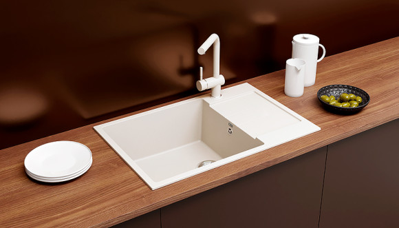 Смеситель для кухни Ulgran Classic U-022-328 Бежевый